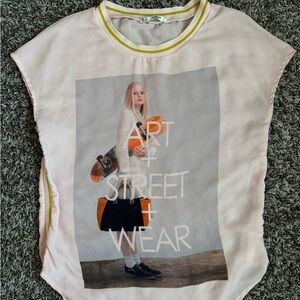 GRIFFLIN Paris Graphic Tee - Pale Pink 'Art Street Wear'